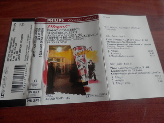 Wolfgang Amadeus Moz - Piano Concerto Nos. 20 & 23 - Used Cassette