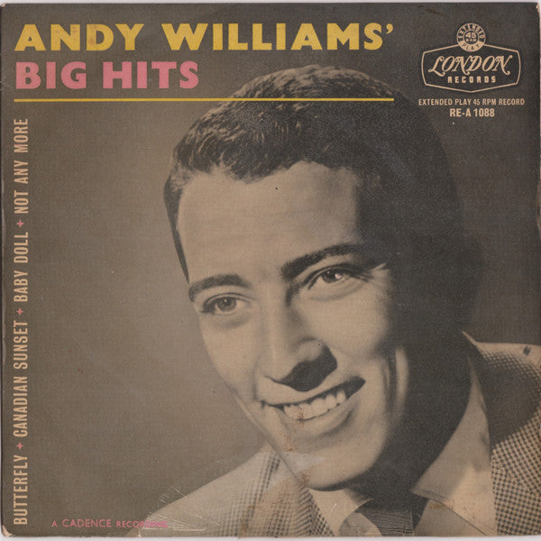 Andy Williams - ' Big Hits - Used Vinyl Record 7"