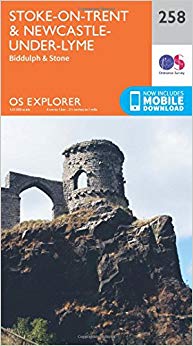 Ordnance Survey - Stoke-On-Trent and Newcastle Under Lyme : 258 - New