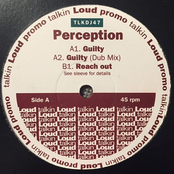 Perception - Guilty - Used Vinyl Record 12"