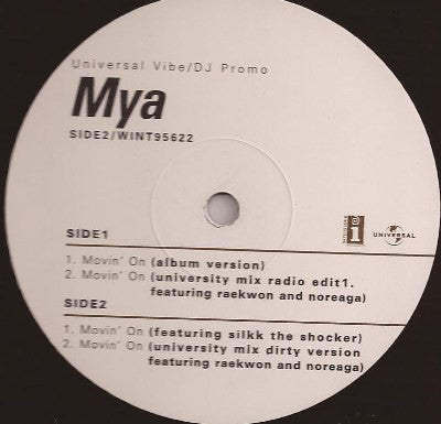 Mya - Movin' On - Used Vinyl Record 12"
