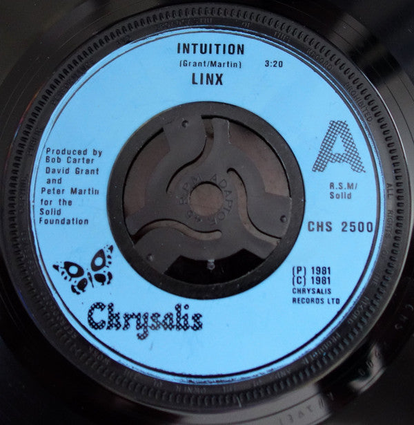 Linx - Intuition - Used Vinyl Record 7"