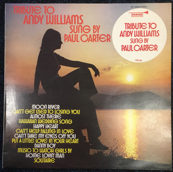Paul Carter - Tribute To Andy Williams - Used Vinyl Record