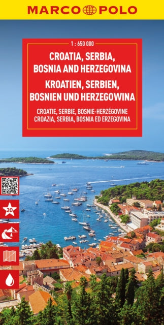 Marco Polo - Croatia, Bosnia, Herzegovina  Map - New Sheet map
