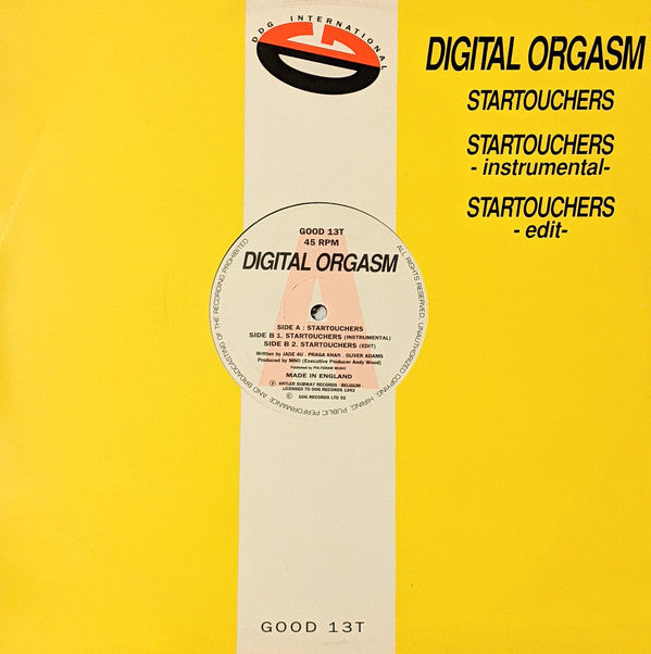 Digital Orgasm - Startouchers - Used Vinyl Record 12"