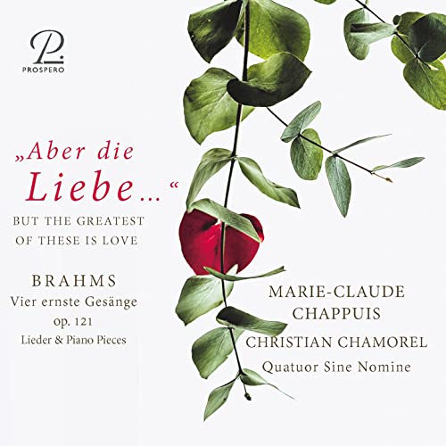 Aber die Liebe - Johannes Brahms: Songs and Piano Works - CD