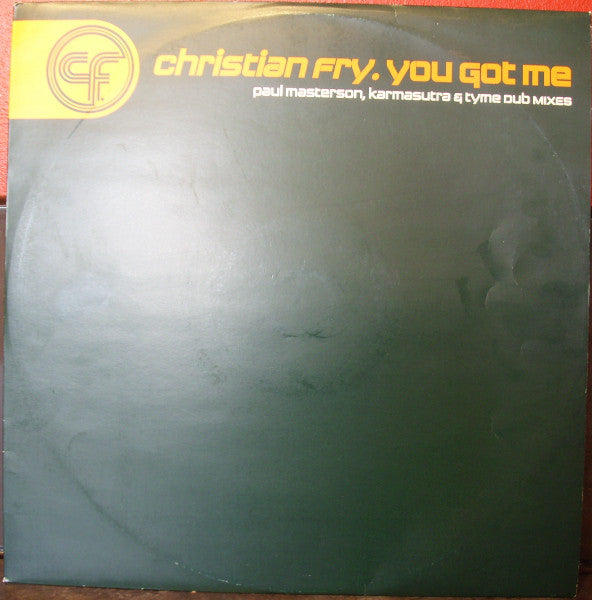 Christian Fry - You Got Me - Used Vinyl Record 12"