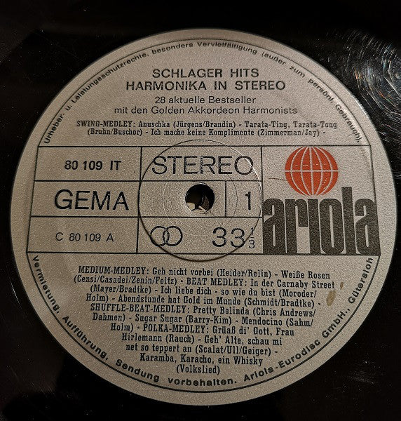 Golden Akkordeon Har - Schlager-Hits-Harmonika In Stereo - Used Viny