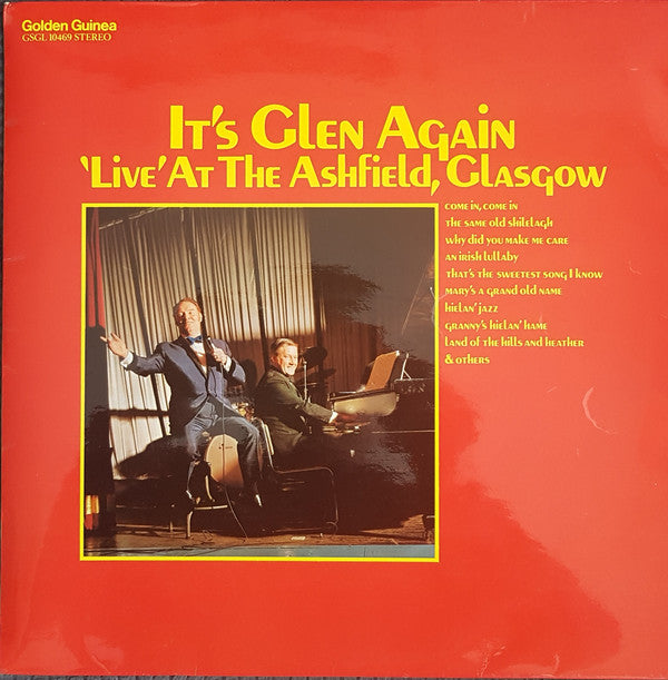 Glen Daly - Live At The Ashfield Glasgow - Used Vinyl Record
