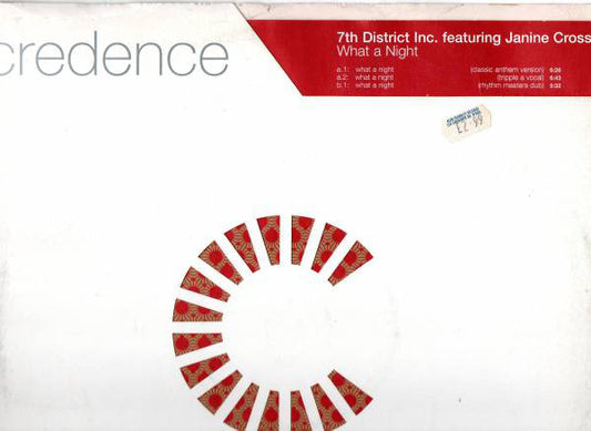 7th District Inc. - What A Night - Used Vinyl Record 12"