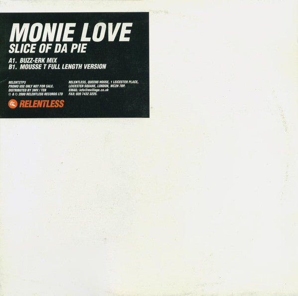 Monie Love - Slice Of Da Pie - Used Vinyl Record 12"