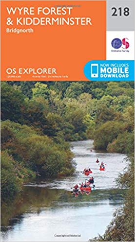 Ordnance Survey - Kidderminster and Wyre Forest : 218 - New Sheet map