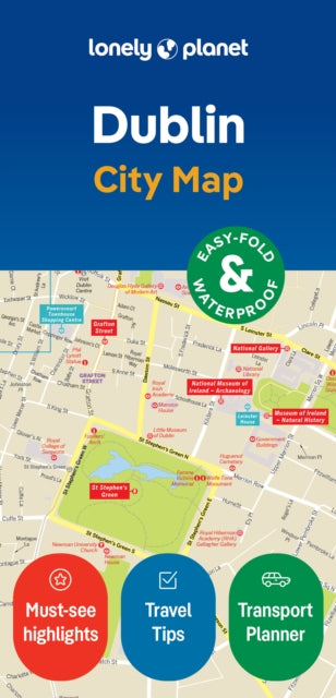 Lonely Planet - Dublin City Map - New Sheet map