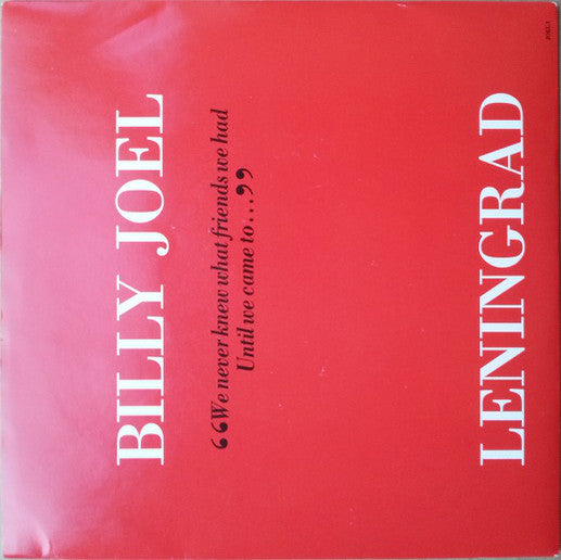 Billy Joel - Leningrad - Used Vinyl Record 7"