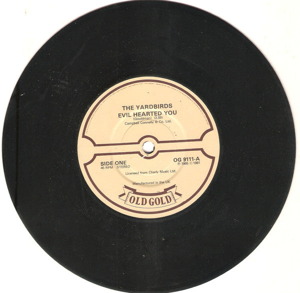 Yardbirds - Evil Hearted You / Still I'm Sad - Used Vinyl Record 7"