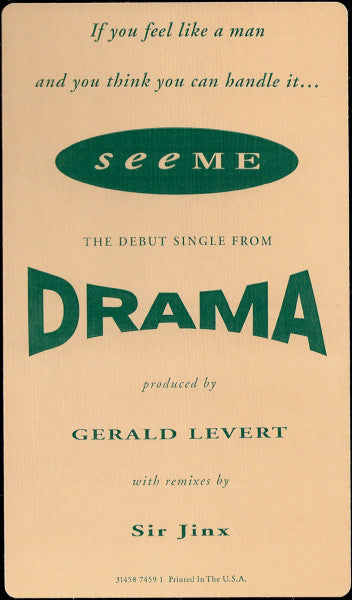 Drama - See Me - Used Vinyl Record 12"