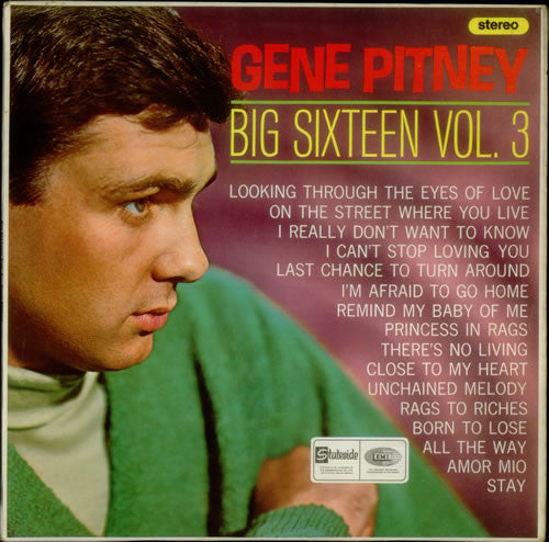 Gene Pitney - Big Sixteen Vol. 3 - Used Vinyl Record