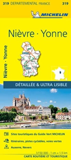 Michelin - Nievre, Yonne -  Local Map 319 - New Sheet map