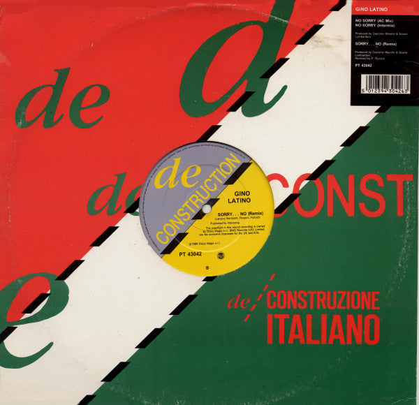 Gino Latino - No Sorry - Used Vinyl Record 12"