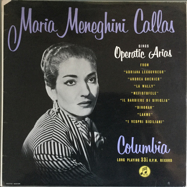 Maria Callas - Sings Operatic Arias - Used Vinyl Record