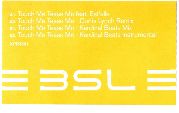 3SL - Touch Me Tease Me - Used Vinyl Record 12"
