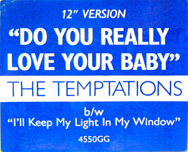 Temptations - Do You Really Love Your Baby - Used Vinyl Record 12"