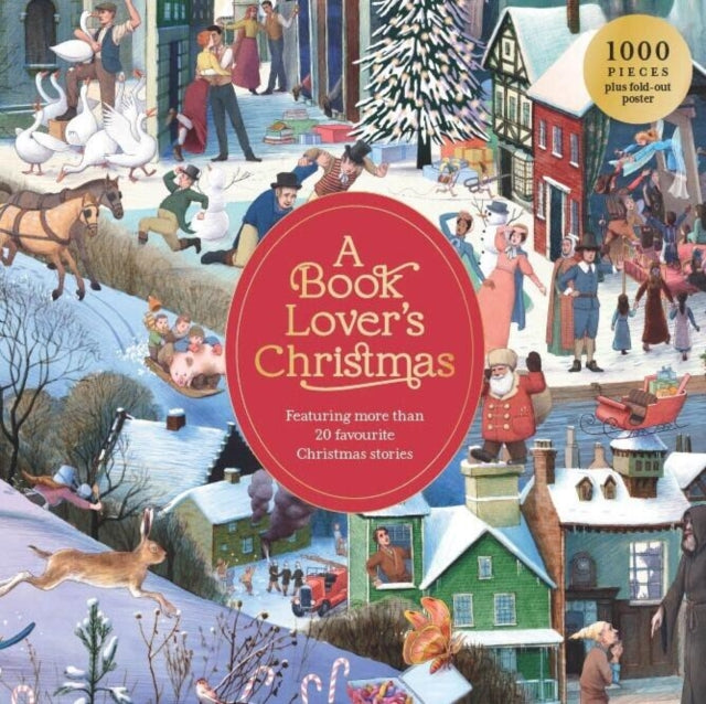 Anon - A Book Lover&#39;s Christmas : A 1000-piece jigsaw puzzle - New