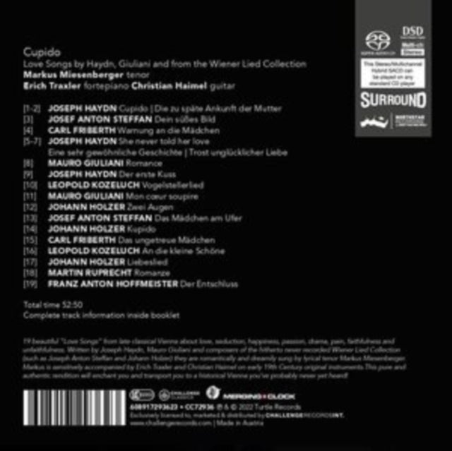 MARKUS MIESENBERGER - CUPIDO - LOVE SONGS - CD