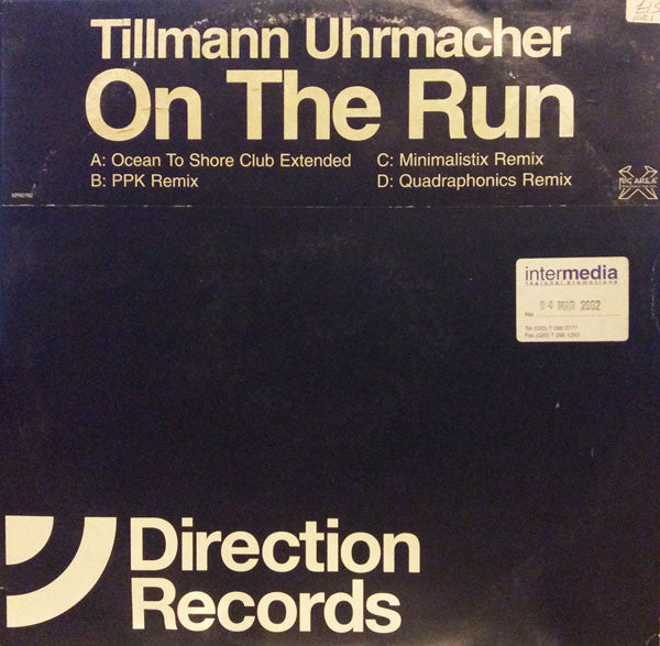 Tillmann Uhrmacher - On The Run - Used Vinyl Record 12"