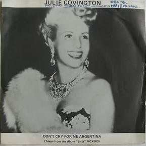 Julie Covington - Don't Cry For Me Argentina - Used Vinyl Record 7"
