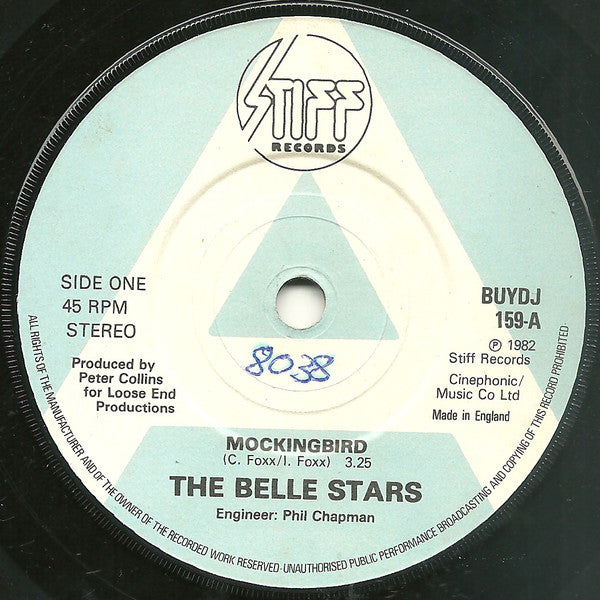Belle Stars - Mockingbird - Used Vinyl Record 7"
