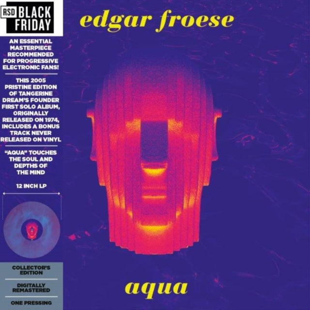 EDGAR FROESE - AQUA (MARBLE BLUE & WHITE VINYL) - Vinyl Record