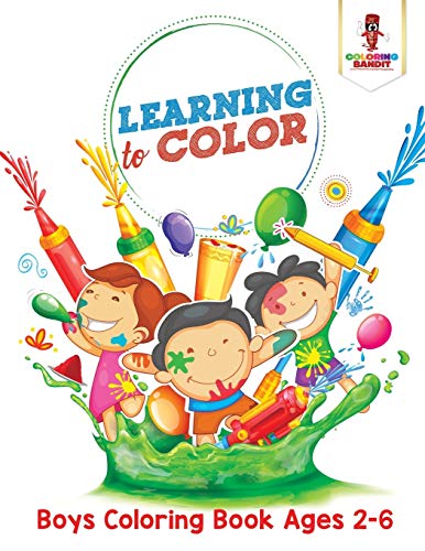 Coloring Bandit - Learning to Color   Boys Coloring Book Ages 2-6 - Ne