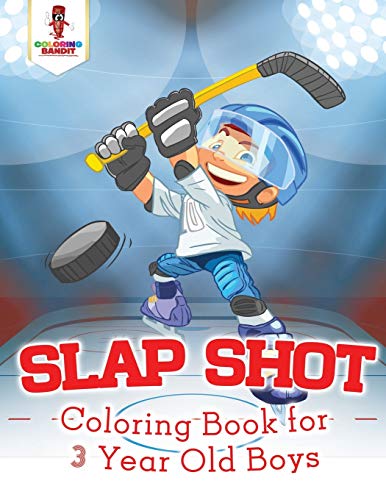 Coloring Bandit - Slap Shot   Coloring Book for 3 Year Old Boys - New