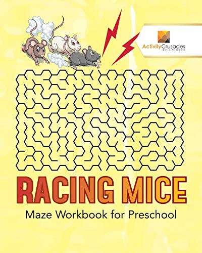 Activity Crusades - Racing Mice   Maze Workbook for Preschool - New pa