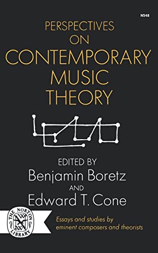 Boretz - Perspectives on Contemporary Music Theory - New paperback or