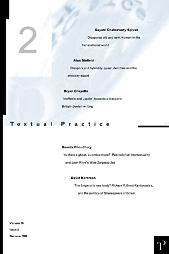 Sinfield - Textual Practice V10 Issue 2 - New paperback or softback