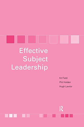 Field - Effective Subject Leadership - New paperback or softback