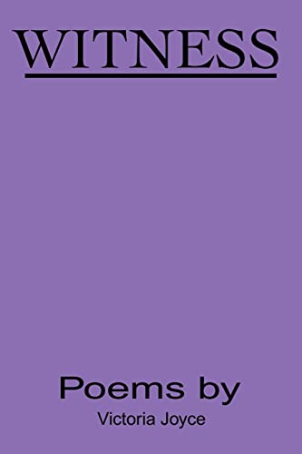 Joyc - Witness  Poems - New paperback or softback