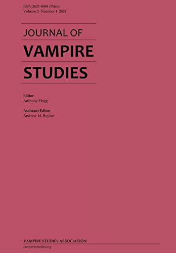 Hogg - Journal of Vampire Studies  Vol. 2, No. 1 (2021) - New paperbac