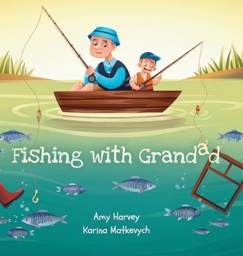 Harvey - Fishing With Grandad - New hardback or cased book