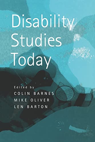 Barnes - Disability Studies Today - New paperback or softback