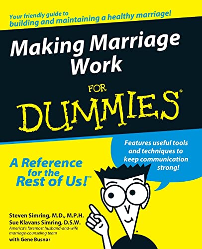 NA - Making Marriage Work For Dummies - New Paperback / softback