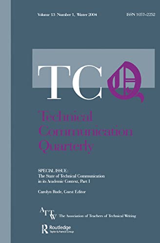 Rud - State of Technical Communication in Its Academic Context  Part I