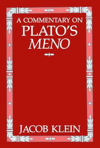 Klein - A Commentary on Plato's Meno - New paperback or softback