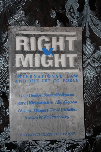 Henkin - Right V. Might - New paperback or softback