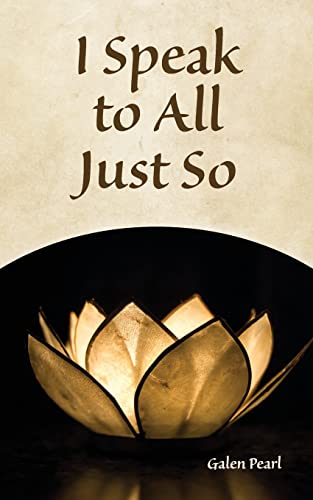 Pearl - I Speak to All Just So - New paperback or softback