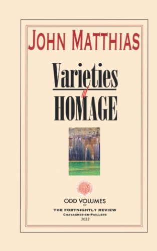 Matthias - Varieties of Homage - New paperback or softback