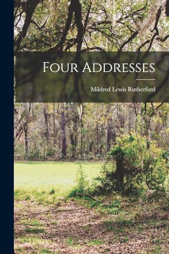 Rutherford - Four Addresses - New paperback or softback