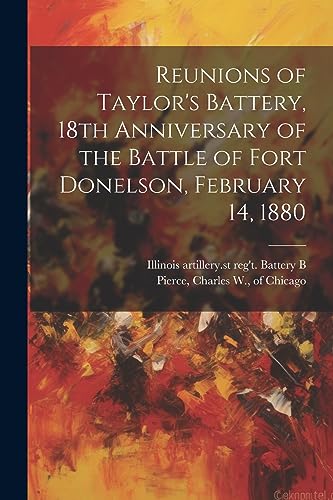 Illinois artillery. - Reunions of Taylor's Battery, 18th Anniversary o